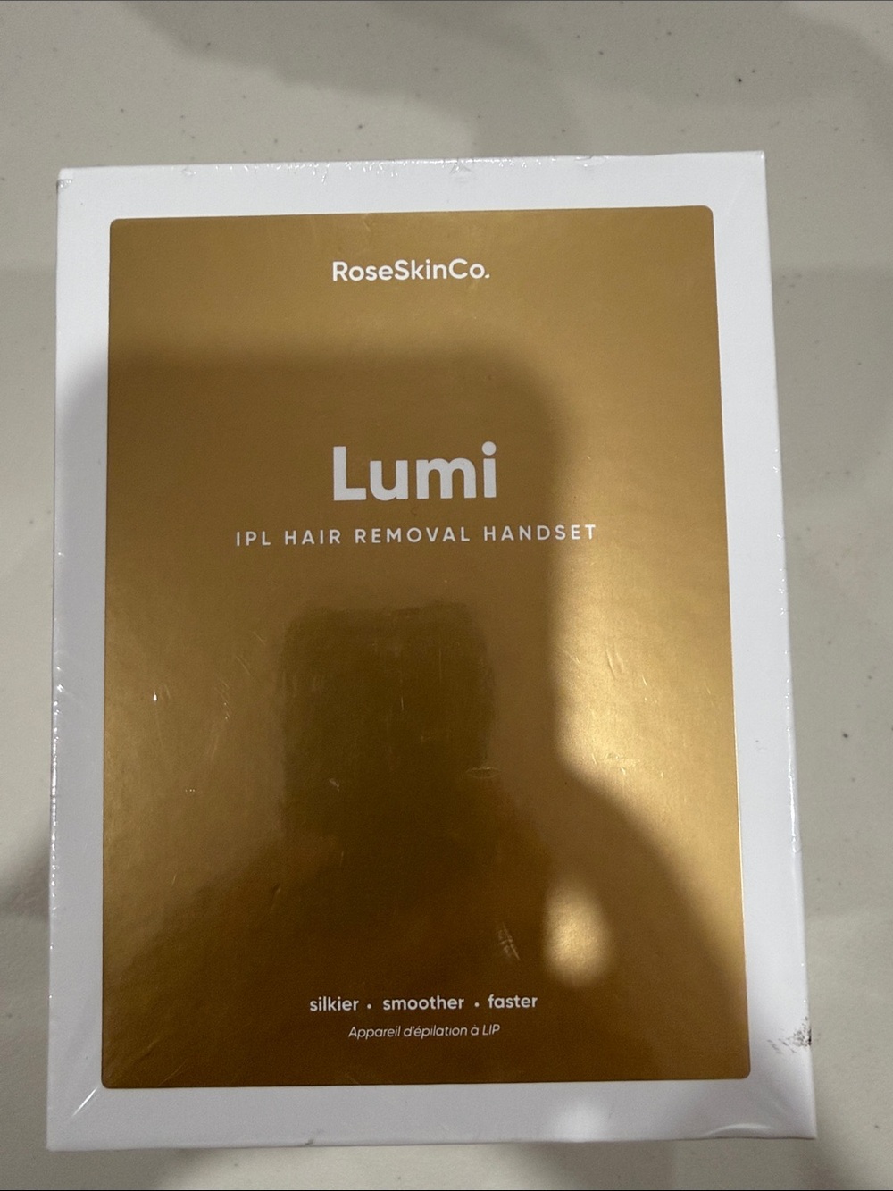 RoseSkinCo. Lumi IPL Hair Removal Handset - Gold & White Box
